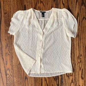 Sheer H&M blouse